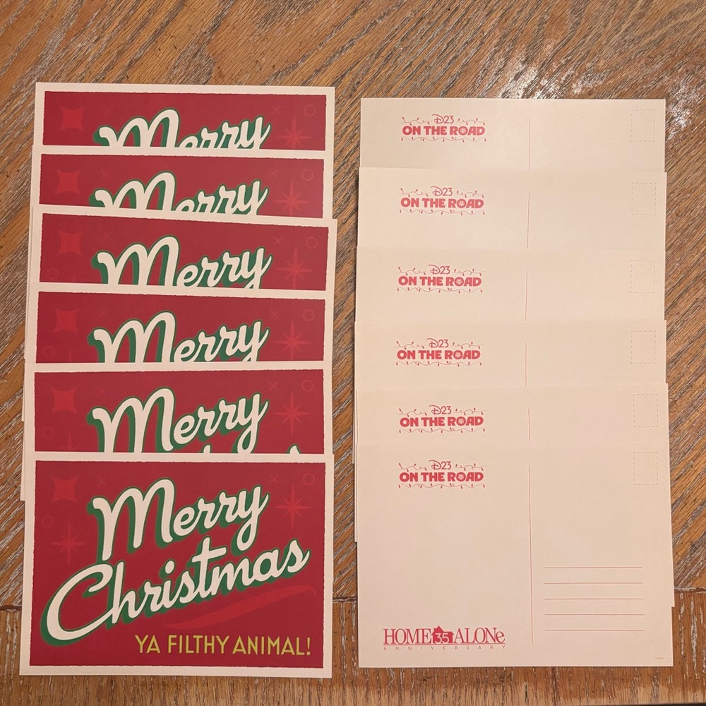 Disney D23 Home Alone Merry Christmas Ya Filthy Animal Exclusive 12 Postcards